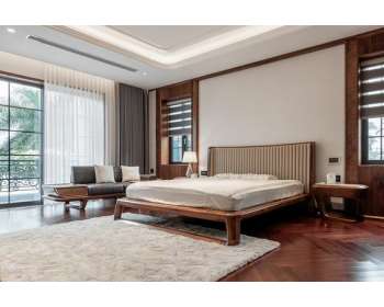 Giường ngủ gỗ tự nhiên cao cấp GN004